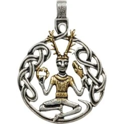 Golden Cernunnos Necklace