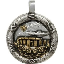 Golden Stonehenge Necklace