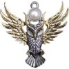 Golden Owl Of Athena Necklace
