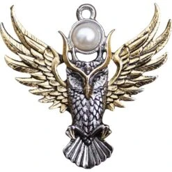 Golden Owl Of Athena Necklace