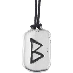Beorc Rune Charm Necklace For Growth