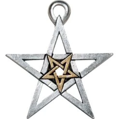 Double Pentagram Necklace