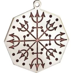 White Bronze Eagershelm Necklace