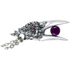 Ravens Head Necklace