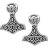 Thor Hammer Earrings -Chic Jewelry Store AG E384 1