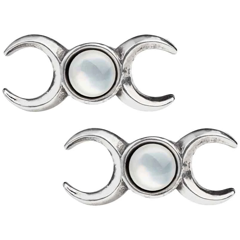 Triple Goddess Stud Earrings 3 Triple Goddess Stud Earrings