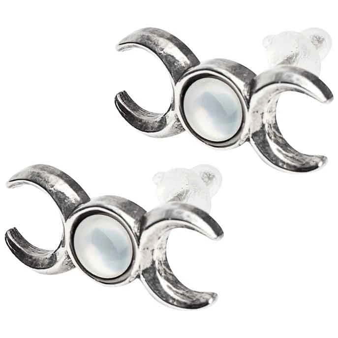 Triple Goddess Stud Earrings 4 Triple Goddess Stud Earrings - Image 2