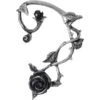 Black Rose Ear Wrap 2 Black Rose Ear Wrap -Chic Jewelry Store AG E410