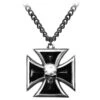 Black Knight’s Cross Necklace -Chic Jewelry Store AG P617