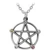 Wiccan Elemental Pentacle Necklace -Chic Jewelry Store AG P786