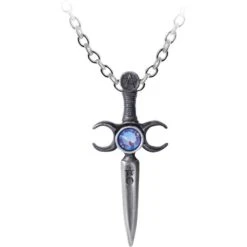 Triple Goddess Athame Necklace