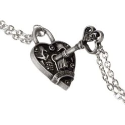 Key To Eternity Couples Necklace Set -Chic Jewelry Store AG P943 4