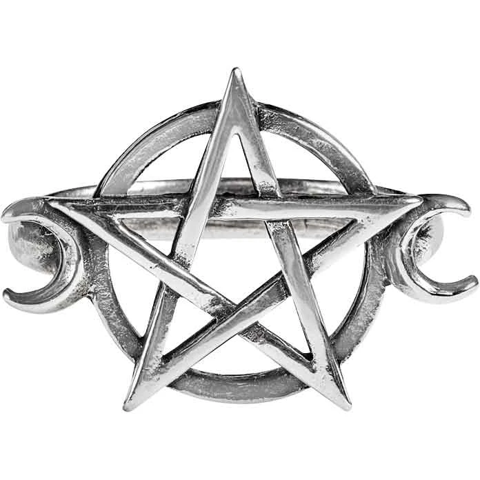 Triple Goddess Pentacle Ring 3 Triple Goddess Pentacle Ring
