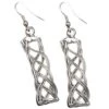 Woven Silver Knot Earrings -Chic Jewelry Store AJ 0044