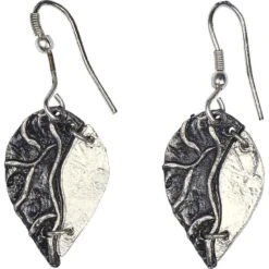 Antiqued Silver Leaves Necklace And Earring Set -Chic Jewelry Store AJ 0073 5