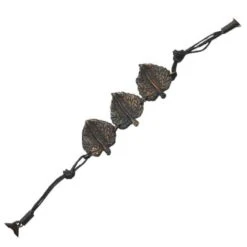 Antique Copper Round Leaf Bracelet