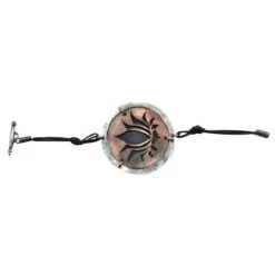 Silver And Copper Lotus Bracelet