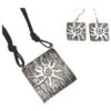 Silver Sun Jewelry Set -Chic Jewelry Store AJ 0201