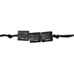 Silver And Copper Fleur De Lis Bracelet