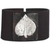 Brown Leather Leaf Bracelet -Chic Jewelry Store AJ 0330