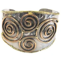 Copper Spirals Metal Bracelet