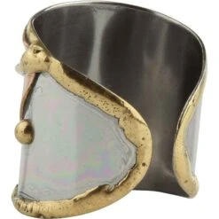 Curling Leaf Cuff Ring -Chic Jewelry Store AJ 0393 3