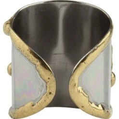 Curling Leaf Cuff Ring -Chic Jewelry Store AJ 0393 4
