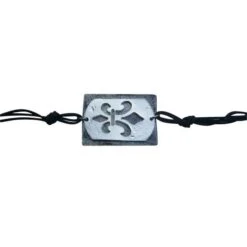 Silver Fleur De Lis Bracelet