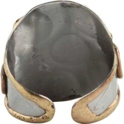 Mixed Metal Moonstone Cuff Ring -Chic Jewelry Store AJ 0670 4