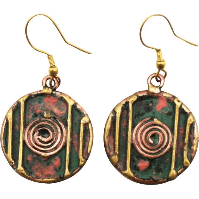 Merchantess Medieval Patina Hook Earrings 3 Merchantess Medieval Patina Hook Earrings