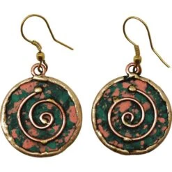 Patina Ambroise Spiral Medieval Earrings