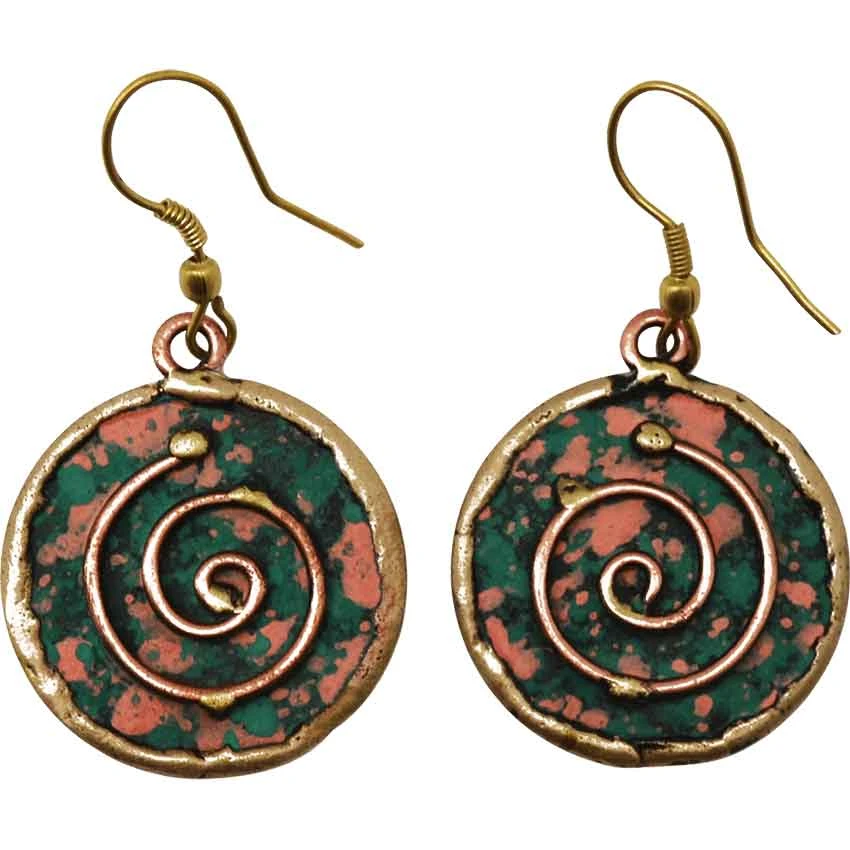 Patina Ambroise Spiral Medieval Earrings 3 Patina Ambroise Spiral Medieval Earrings