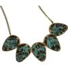 Atlantis Leaf Fantasy Patina Necklace -Chic Jewelry Store AJ 0811