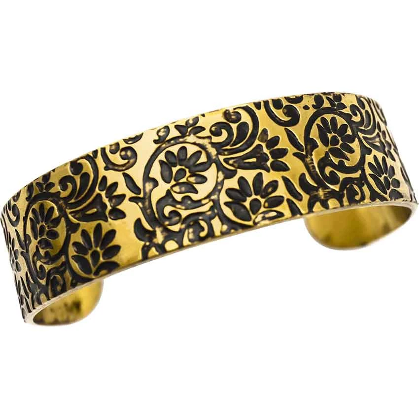 Deco Flower Fantasy Brass Bracelet 3 Deco Flower Fantasy Brass Bracelet