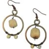 Pink Opal Viking Hook Earrings -Chic Jewelry Store AJ 0837