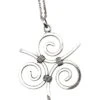 Silver Celtic Inverted Triskele Necklace -Chic Jewelry Store AJ 0842