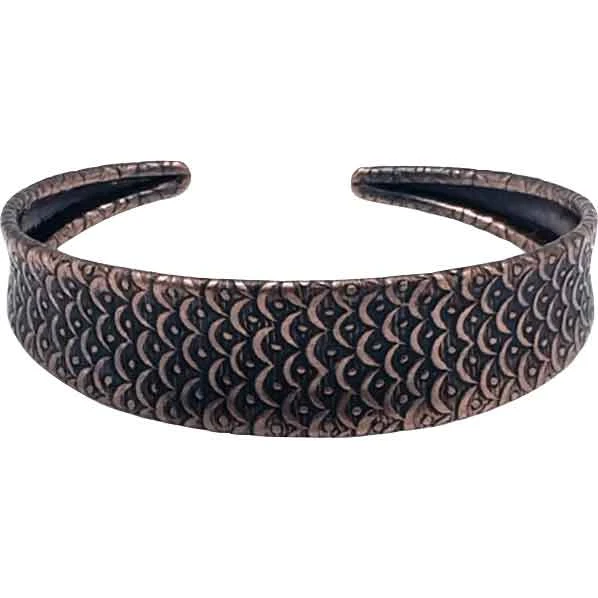 Medieval Scaled Copper Bracelet 3 Medieval Scaled Copper Bracelet