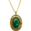 Malachite Ripple Medieval Necklace -Chic Jewelry Store AJ 0863