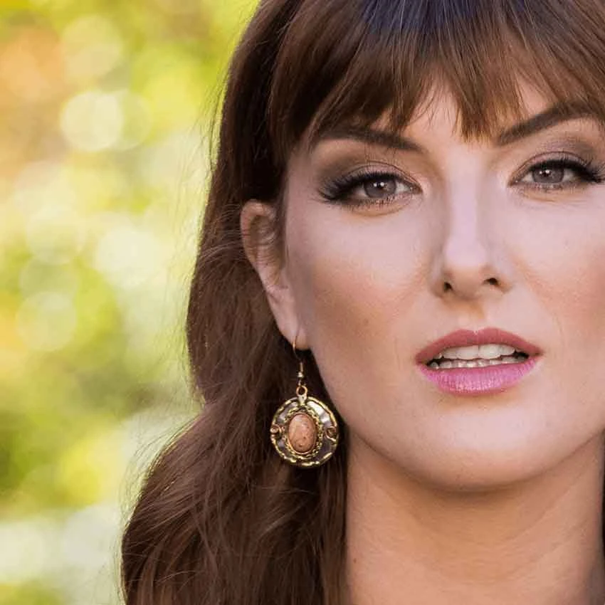 Picture-Jasper Medieval Earrings 4 Picture-Jasper Medieval Earrings - Image 2