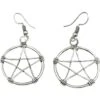 Wiccan Wire Pentacle Earrings 1 Wiccan Wire Pentacle Earrings -Chic Jewelry Store AJ 0900