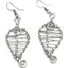 Wire Leaf Elven Earrings 2 Wire Leaf Elven Earrings -Chic Jewelry Store AJ 0902
