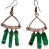Copper And Agate Medieval Earrings 2 Copper And Agate Medieval Earrings -Chic Jewelry Store AJ 0908