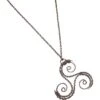 Wrapped Triskelion Celtic Necklace -Chic Jewelry Store AJ 0910