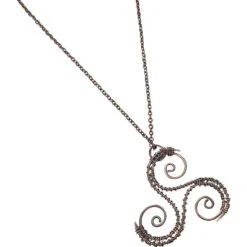 Wrapped Triskelion Celtic Necklace
