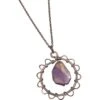 Wire Flower Loop Necklace -Chic Jewelry Store AJ 0918