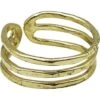 Gold Triple Band Cuff Ring -Chic Jewelry Store AJ 0933