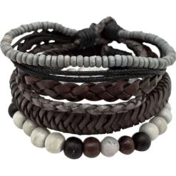 Braided Viking Bracelet Set