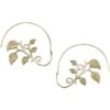 Golden Vines Open Hoop Earrings -Chic Jewelry Store AJ 0951