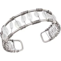 Wrapped Moonstone Fantasy Cuff Bracelet