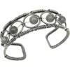 Circle Labradorite Medieval Cuff Bracelet -Chic Jewelry Store AJ 0966